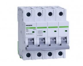 Instalační vypínač NOARK 102394 EX9BI šířka 4 moduly, 4pól, 25A