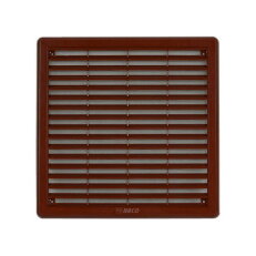 Mřížka větrací hnědá se síťovinou - krytka 100x100 mm HACO HC0308