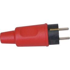 179512005 Rubber grounding-type plug, he
