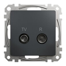 Sedna D/E TV R zásuvka průběžná 7dB, Antracit SCHNEIDER SDD114474R