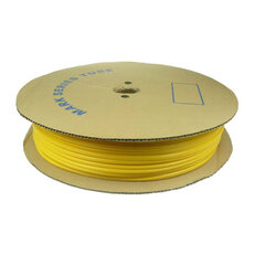 Popisovací bužírka PVC kruhová, vnitřní průměr 6mm/10mm2, žlutá PB 6,0 žlutá