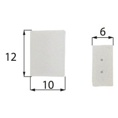 Plastová koncovka pro LED pásky IP68, 8 mm, s otvory MCLED ML-110.009.10.1