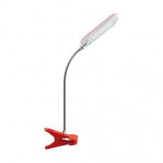 Stolní lampa DORI LED červená s klipem IDEUS 02866