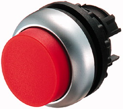 Eaton M22-DH-R Ovládací hlavice, zvýšené tlačítko, bez aret, titan, červená