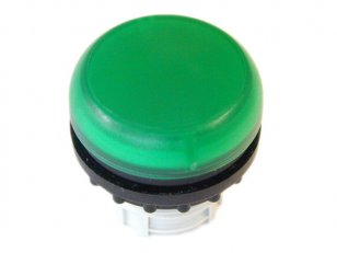 Eaton M22-L-G Signálka, zapuštěná, IP67, kroužek titan, zelená