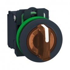 Ovl. Otočný prosvětlený, Oranž, 3 pozice pevné, 120 V AC SCHNEIDER XB5FK135G5