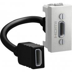 Unica HDMI konektor (předzapojený), Aluminium SCHNEIDER MGU3.430.30