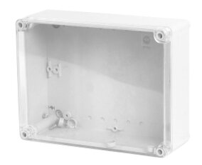 Krabice SolidBOX 68161 IP65 220x170x86mm průhledné víko hladké boky FAMATEL