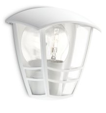 Venkovní nástěnné svítidlo Creek bílá 1x60W 230V base PHILIPS 153873116