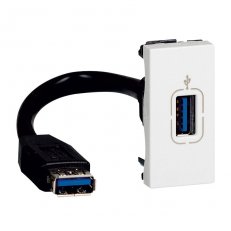 MOSAIC PŘEDKONEKTOROVANÁ ZÁSUVKA USB 3.0 1M LEGRAND 078746