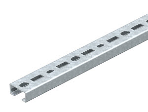 OBO CM3015P2000FS Profilová lišta děrovaná šířka výřezu 16mm 2000x30x15 Ocel