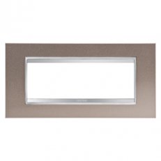 LUX Kryt Lux, 6P, bronzová, perleťový lesk GEWISS GW16206MP