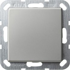 Tlačítkový křížový spínač System 55 nerez GIRA 0127600