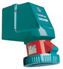 Nástěnná zásuvka  16A 5P 400V 6h IP67, m