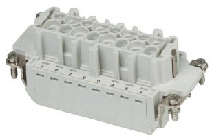 Walther 71011604 Buchseneinsatz Baureihen B16/B32 m.Push-In-Anschluss,Nr. 1-16