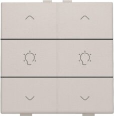 NHC 6násobný ovladač 2x stmívání -LIGHT GREY NIKO 102-51046
