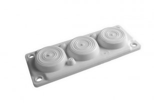 Plastová příruba pro WSTVBF, 6 průchodů, IP66,RAL7035,LS0H SCHRACK WSTBT2130G