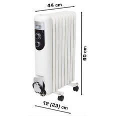FKOS9M Olejový radiátor 9 článků, 800W/1200W/2000W FK TECHNICS 5001871-01