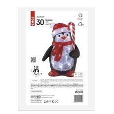 LED vánoční tučňák, 30,5 cm, venkovní i vnitřní, studená bílá EMOS DCFC24