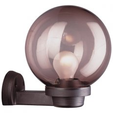 Nástěnné svítidlo Globes 200 nástěnník černá s kouřovým difuzorem 60W IP43 E27