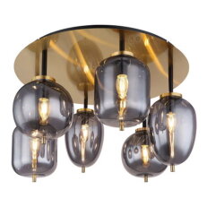 Stropní svítidlo BLACKY I mosaz 6xE14, max. 40W 230V GLOBO 15345-6DMM