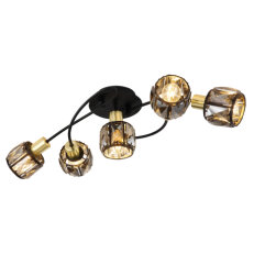 Stropní svítidlo INDIANA černá 5xE14, max. 40W 230V GLOBO 54357-5B