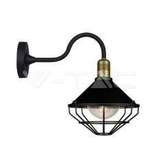 Wall Lamp Matt Black Metal Mesh ?27 Down