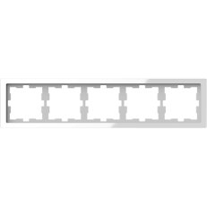 Rámeček Merten D-Life pětinásobný sklo Crystal White SCHNEIDER MTN4050-6520