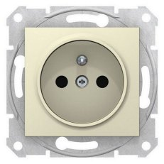 Sedna Zásuvka 2P+PE bezšroubová clonky, Beige SCHNEIDER SDN2800747