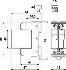 SLP-275 V/2 S svodič přepětí TN-S 80 kA (8/20) SALTEK A05183