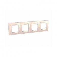 Unica Basic Krycí rámeček čtyřnásobný, Cream/marfil SCHNEIDER MGU2.008.559