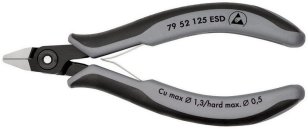Přesné boční štípací kleště na elektroniku ESD 125 mm KNIPEX 79 52 125 ESD