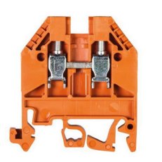 Řadová svorka WK 4/U oranžová 4mm2 WIELAND 57.504.0055.9