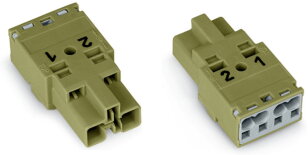 Zástrčka 2pól. Kód. B světle zelená WAGO 770-272