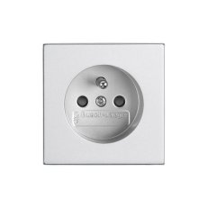 ABB FUTURE LINEAR Zásuvka s ochr. kolíkem hliníková stříbrná 5519B-A0235783