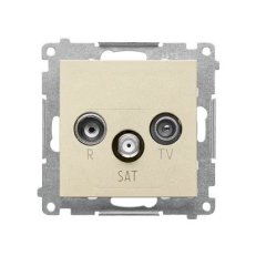 TASP.01/144 Zásuvka anténní R+TV+SAT prů