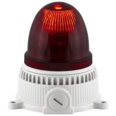 SIRENA Modul zábleskový OVOLUX X 24 V, ACDC, IP65, M16, červená, světle šedá