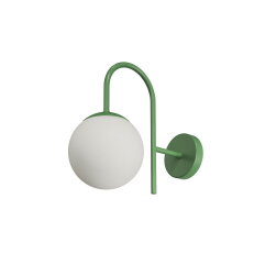 Přisazené svítidlo se skleněným stínidlem OSMONT ANCHA 1 7W IP40 E27 zelená