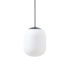 Závěsné LED svítidlo se skleněným stínidlem OSMONT TANIA P1 HP 52W IP40 4K černá