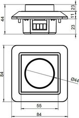 DIMMER  10-350W 1,5A 220-240V AC