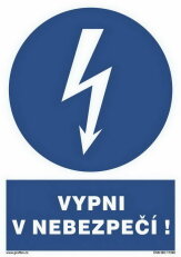 Vypni v nebezpečí, fólie 105x74, 2.21-01.SB