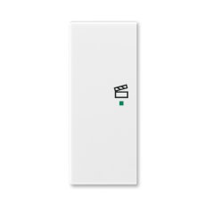 ABB Element Kryt 2násobný levý symbol scény bílá/ledová šedá 6220E-A02103 04