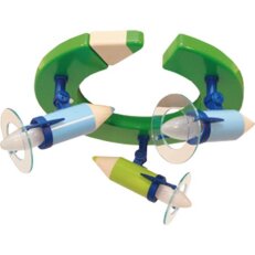 Stropní bodové svítidlo Tužka 3 kruh zelená 3x25W IP20 E14 COMPOLUX 0720511/05