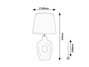 Stolní lampa MADELOR béžová E14 1x MAX 25W IP20 béžová RABALUX 74079