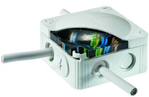 Krabice rozvodná COMBI 607 PP LGY IP68 silik.gel sada WISKA 10061185