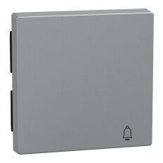 Klapka, Merten System M, se symbolem Zvonek, aluminium, matný plast MEG3305-0460