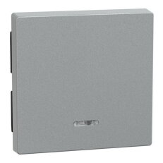 Klapka, Merten System M, s průzorem, aluminium, termoplast matný 431060