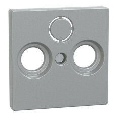 Centrální deska, Merten System M, anténa, 2/3 otvory, aluminium, matný plast