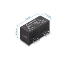 Měnič DC/DC modulový 9W 15V 0-300mA MEAN WELL DPB09W8-15