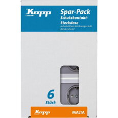 923415053 Profi-Pack: 6 Earthed socket o